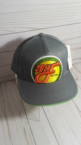 Cappello Flat Fitty Rest Crest 14 berretto aderente taglia 7 3/4 grigio/verde 2014 FF 5 pannelli - Foto 2 di 7