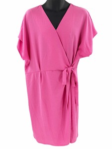 bobeau crepe wrap dress