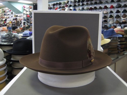 STETSON GREENWICH MINK FUR FELT FEDORA 