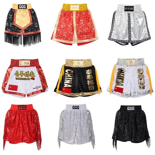 Pantalones Cortos Personalizados Personalizados Muay Thai Kick Boxing MMA Entrenamiento Tu Texto/Logotipo - Imagen 2 de 13
