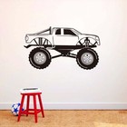 High Truck Vinyl Wall Sticker Removable Sport Car Auto Art Decals Boy'S Bedroom