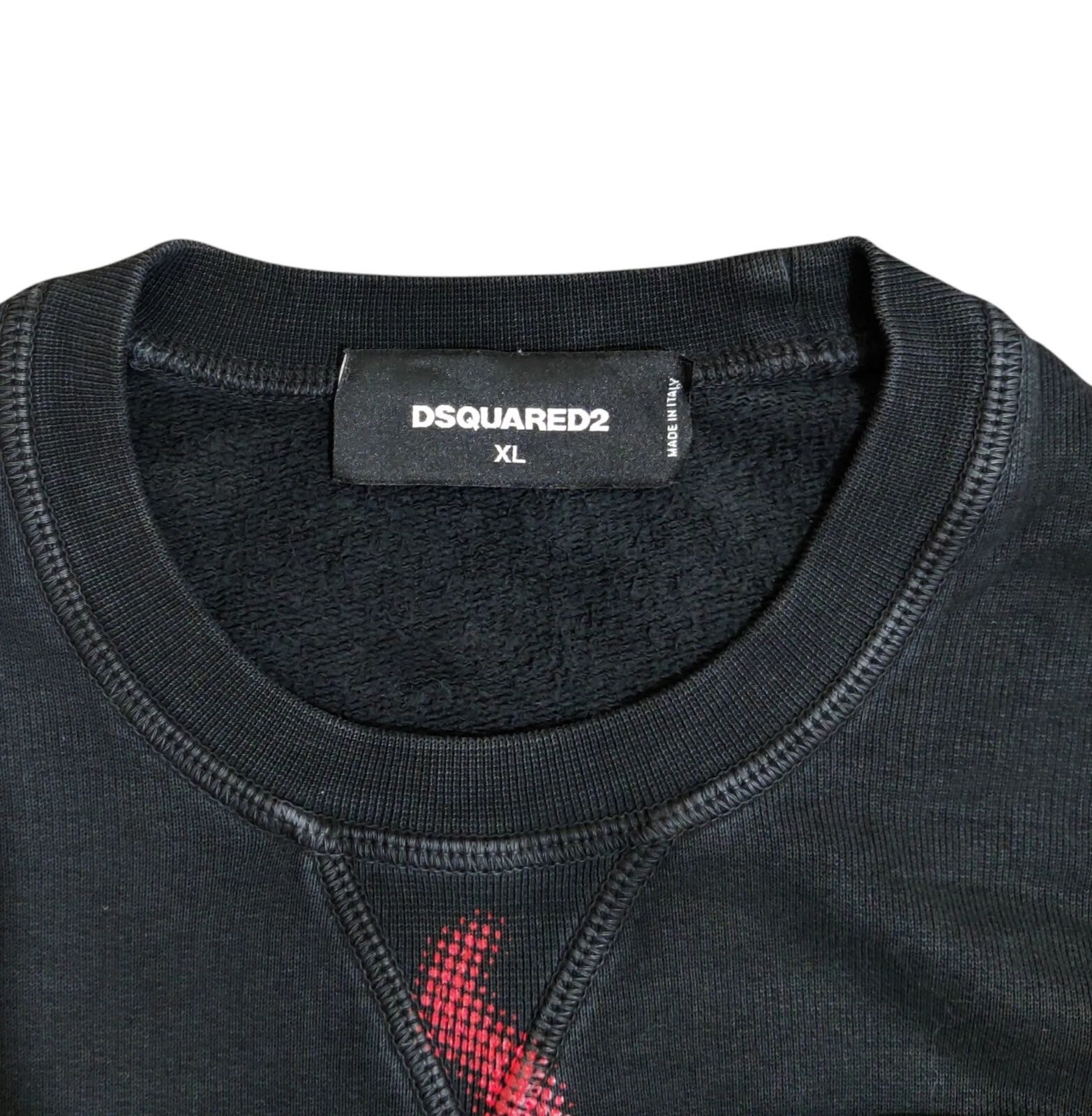 DSQUARED2 Matrioska From Hell Felpa Uomo Manica Lunga Taglia XL Made In Italy