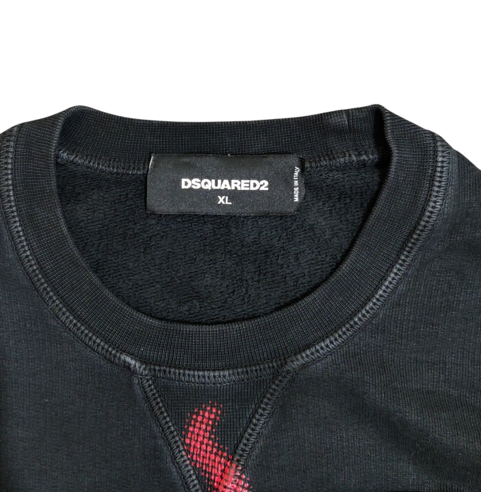 DSQUARED2 Matrioska From Hell Sweatshirt Men's Long Sleeve Size XL Made In Italy - Image 3 of 4