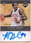2011-12 PANINI LIMITED ROOKIE AUTO: MarSHON BROOKS #3 ON CARD AUTOGRAPH NETS RC