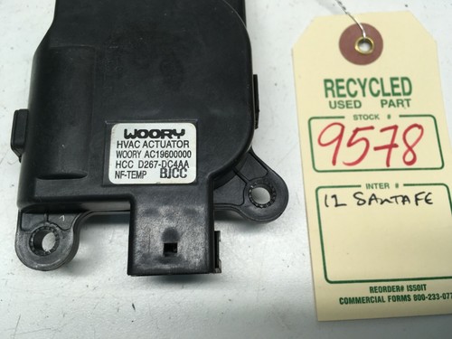 2012 Hyundai Santa Fe A/C Heater Blend Door Flap Actuator OEM D267-DC4AA #9578 - Picture 7 of 9