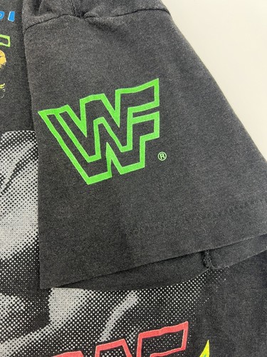Hulk Hogan Vintage Shirt YL Single Stitch Sleeve, WWF 90s Hulk Rules Tag Missing - Picture 5 of 11