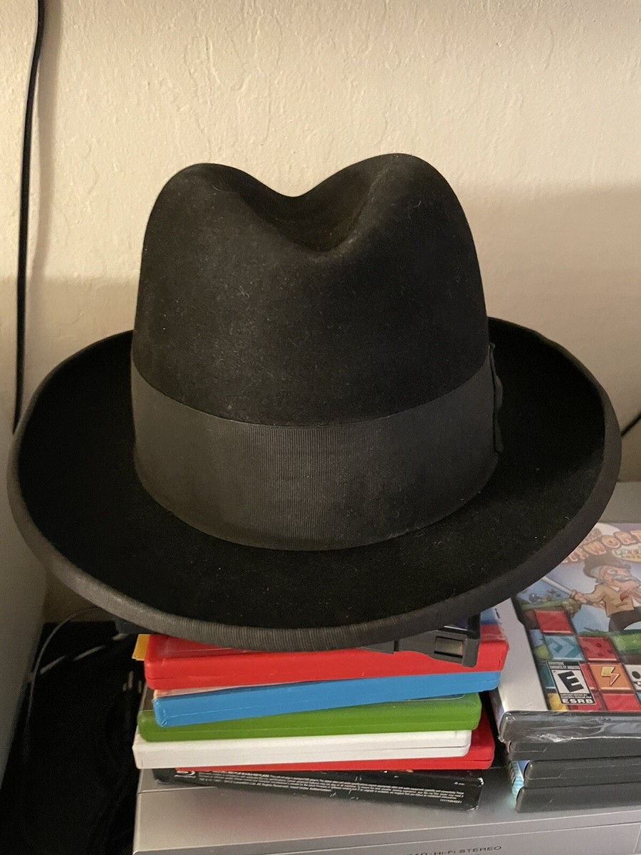 Vintage Andrew Gross “Major” Beaver Fur Fedora Hat Oakland CA Please Read View 3