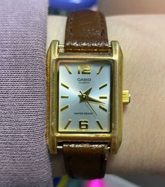 Watch Casio 1330 LTP 1235 STEEL BACK WATER RESISTANT Gold