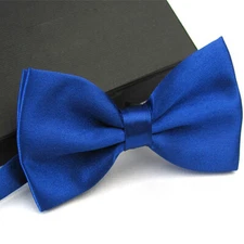 Mens Bowtie PreTied Adjustable Necktie Solid Color Formal Wedding Party Tuxedo