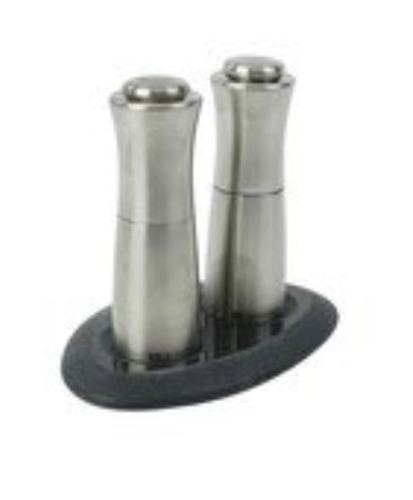 T&G Woodware Marble Art Pepper Mill Rest in Glossy Black - Picture 2 of 9