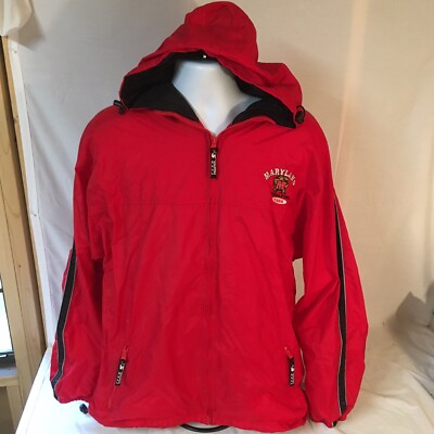 Starter Mens Lined Windbreaker Jacket XL UMD Maryland Terps