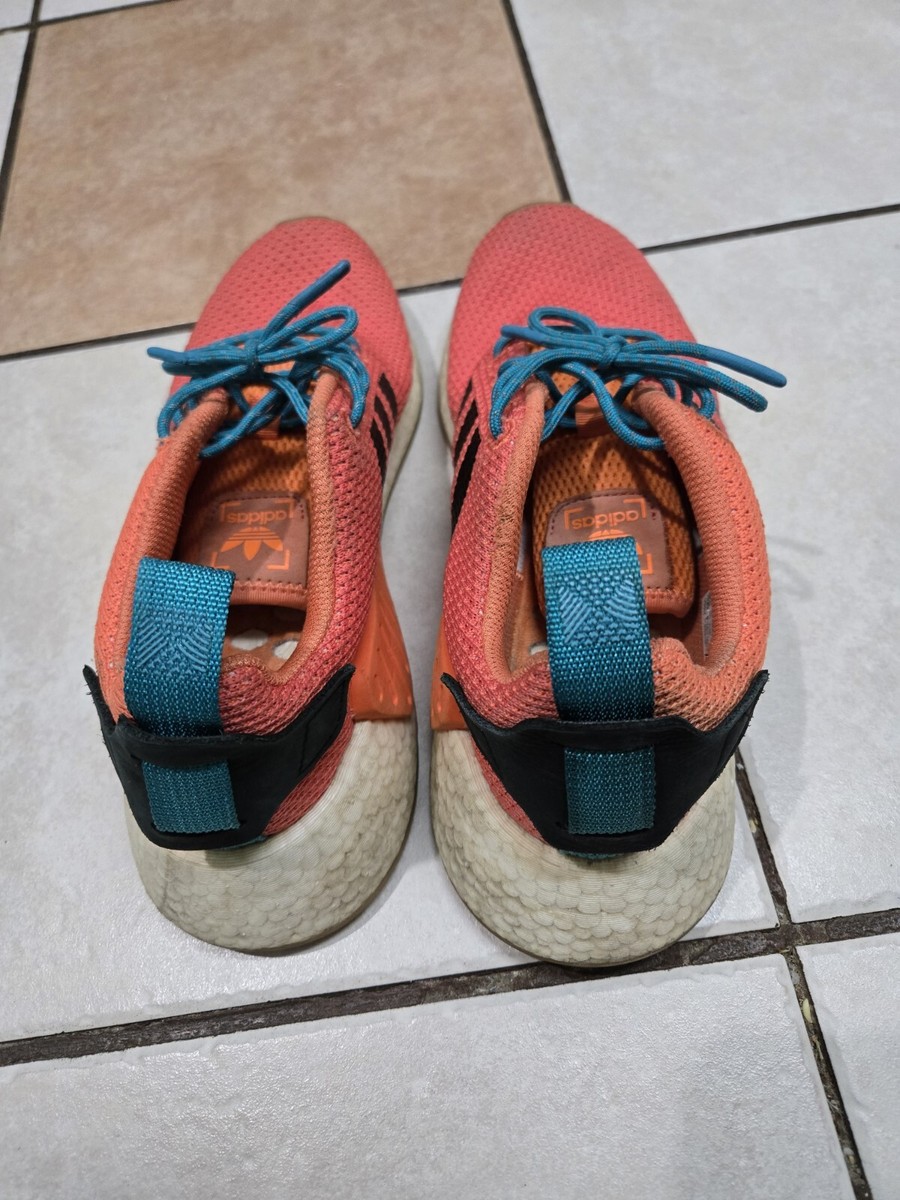 Adidas Mens NMD R2 Sneaker Sz 8.5 Summer Spice Orange  display picture 2