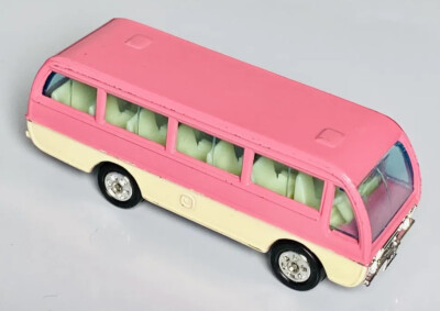 VINTAGE 1974 Tomica MAZDA LIGHT BUS Pink Off White Die Cast 1:88 Japan