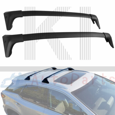 Black Top Roof Rack Rail Cross Bar For 2016-2019 LEXUS LX570 F Sport LX 570 