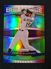 2020 Prizm CHARLIE BLACKMON Brilliance Blue Green #B-10 Colorado Rockies *SR19A