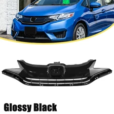 For 2015 2016 2017 Honda Fit Jazz Gloss Black Front Hatchback Grille Assembly
