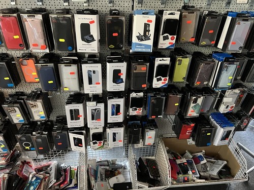 100 accessoires de téléphone portable accessoires de tablette reste de stock lot sacs de téléphone portable housses câble de charge - Photo 7/12