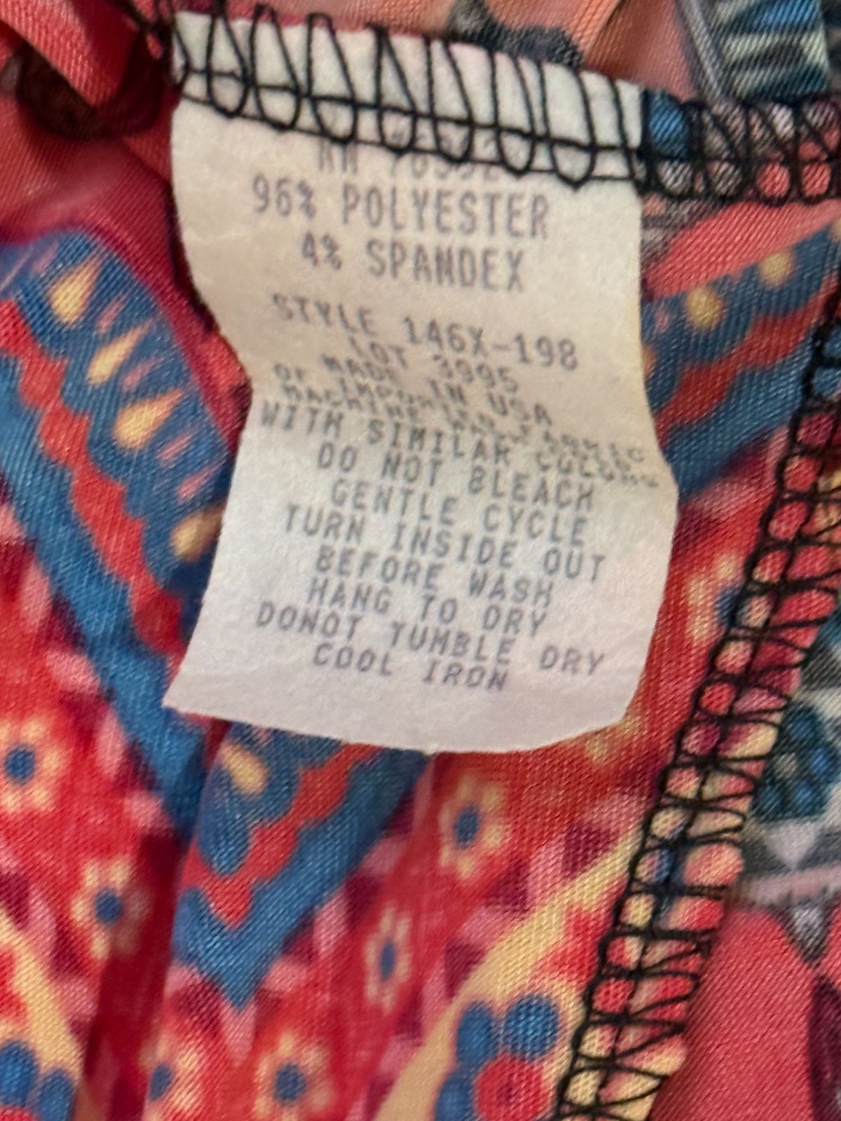 Olivia Matthews Boho Patchwork Dress Multicolor E… - image 4