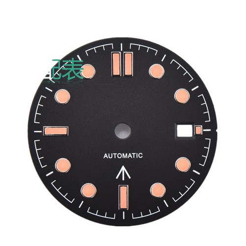 31mm Watch Dial Plate Green Luminous For ETA 2836 2824 Miyota 8215 8205 Movement - Picture 10 of 26