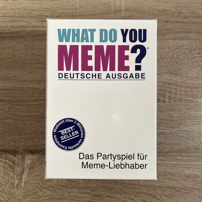 What do you Meme? - Deutsche Ausgabe - Partyspiel - vollständig - TOP
