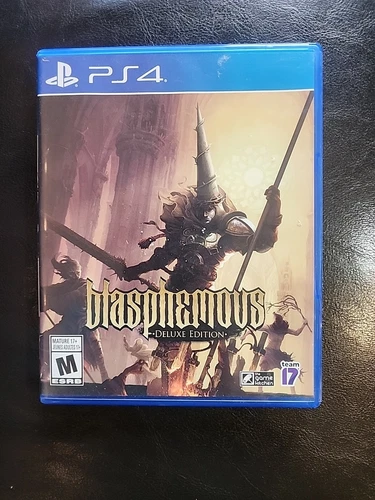 Blasphemous Deluxe Edition Sony PlayStation 4 PS4 2021 Very Clean Disc
