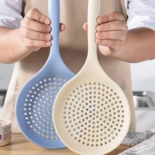 FOOD GRADE Silicone Slotted Spoon Large Heat-resistant Strainer Colander Skimmer