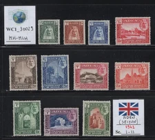 WC1_30029. BRITISH COL.: ADEN (SEIYUN). 1942 set. Sc.1-11. MH-MLH