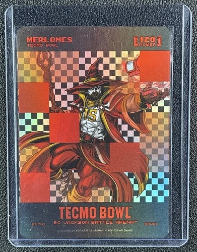 MERLOMES 2026 BO JACKSON BATTLE ARENA TECMO BOWL #BP741 BIG PIXEL BATTLEFOIL