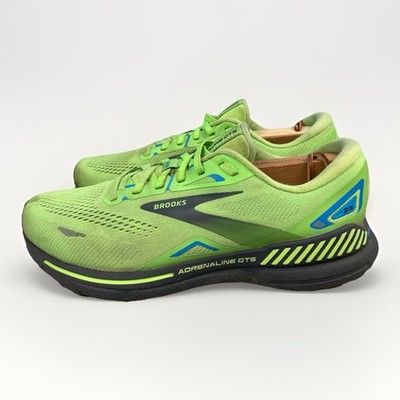 Brooks Adrenaline GTS 23 Mens Running Shoes Size 9.5 Wide 2E Green