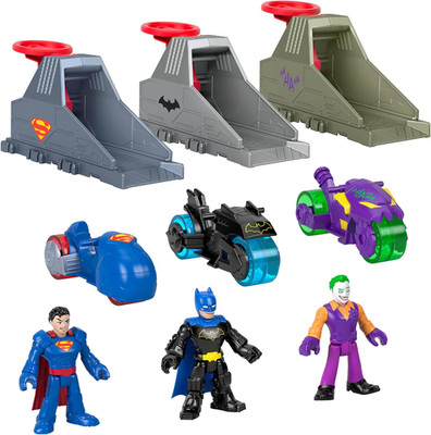 Imaginext DC Super Friends Launcher Set with 3-Inch Action Figure & Toy Vehicle