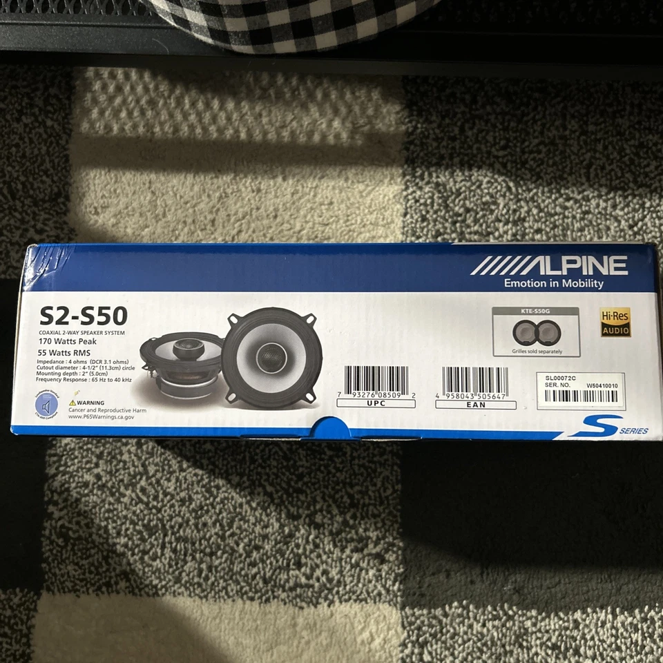 Alpine S2-S50 - Next-Generation S-Series 5.25" Coaxial Speaker Set - BRAND NEW - Image 2 of 3