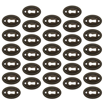 30 Pcs Tastatur Türverriegelungslochfixierabdeckung Türlochbedeckungsplatte