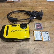 FUJIFILM FinePix XP120 Yellow Waterproof Camera Tested Working From Japan