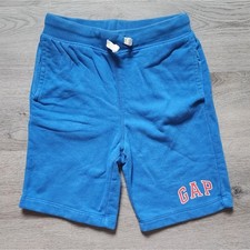 Gap Kids Boy's Leisure Loungewear Logo Solid Blue Pull-On Sweatshorts Large L