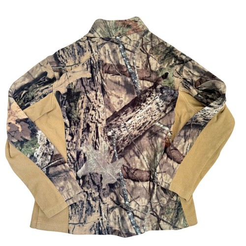 Mossy Oak Camo Fleece Jacket Full Zip Hunting Outdoors Mens Large (42-44) - Picture 5 of 5