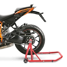 Rear paddock stand CSR for KTM 1290 Super Duke GT 16-23 red single swing arm