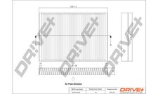 DP1110.12.0185 Dr!ve+ Filtro, Aria abitacolo per AUDI,BENTLEY,LAMBORGHINI,PORSCHE,VW