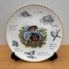 Danbury Mint Wedgewood The Robin Plate, Birdwatchers Notebook Eric Robson