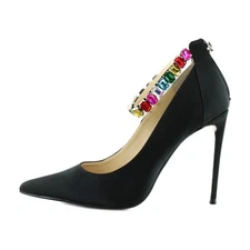 Jessica Simpson Samiyah Women's Sandals Black Matte Satin