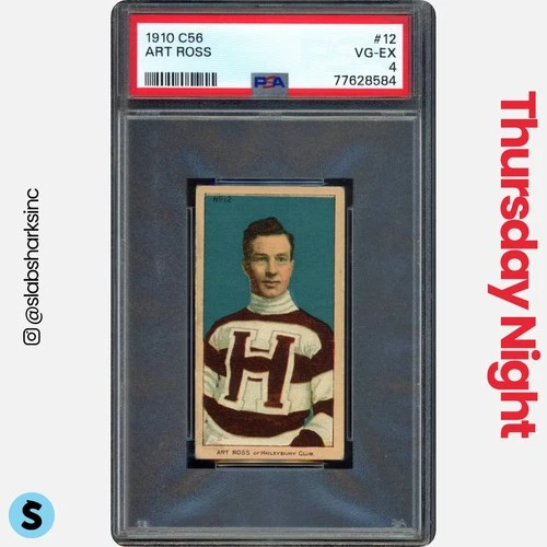 1910 IMPERIAL TOBACCO C56 #12 ART ROSS RC ROOKIE PSA 4