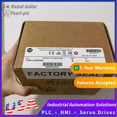 New Sealed AB 1769-L33ERMS Compact GuardLogix CPU 5370 Controller US Free Tax
