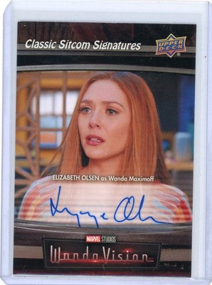 ELIZABTH OLSEN as WANDA 2002 Upper Deck MARVEL WANDAVISION Autograph AUTO CARD