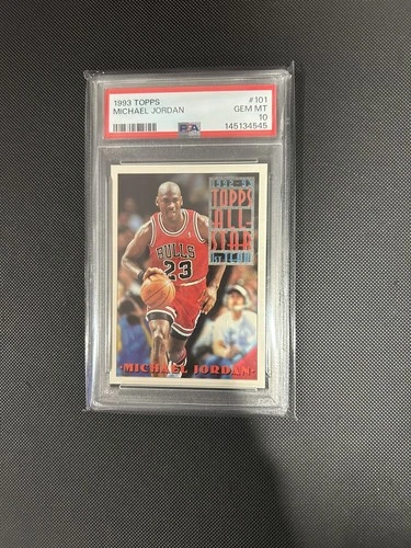1993-94 Topps #101 Michael Jordan PSA 10 Graded Card All-Star NBA 1992 RARE