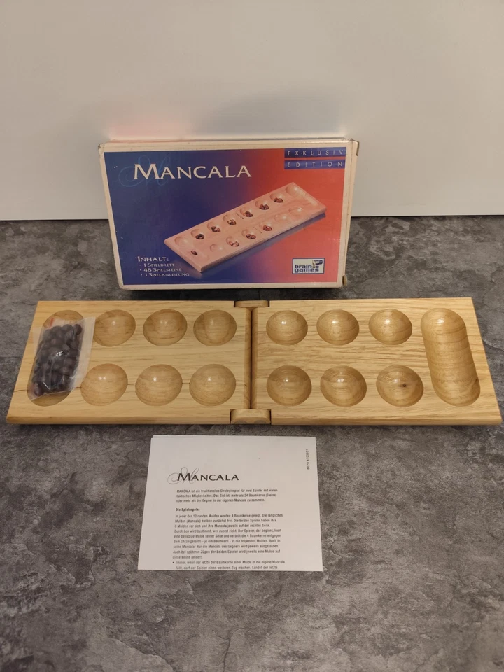 Kalaha Mancala Exklusiv Edition - Brettspiel - Brain Games  - Bild 2 von 3
