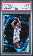 2021 PANINI SELECT LUCKY ENVELOPES #256 JOSH GIDDEY ROOKIE RC 6/8 PSA 10