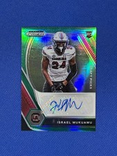 ISRAEL MUKUAMU 2021 Panini Prizm Draft Green #DPA-ISM Rookie autograph Auto RC R