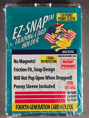 #ad #ad PRO MOLD 4th Gen EZ Snap Card Holders w Sleeve MADE IN USA All Sizes 35 180pt $2.99