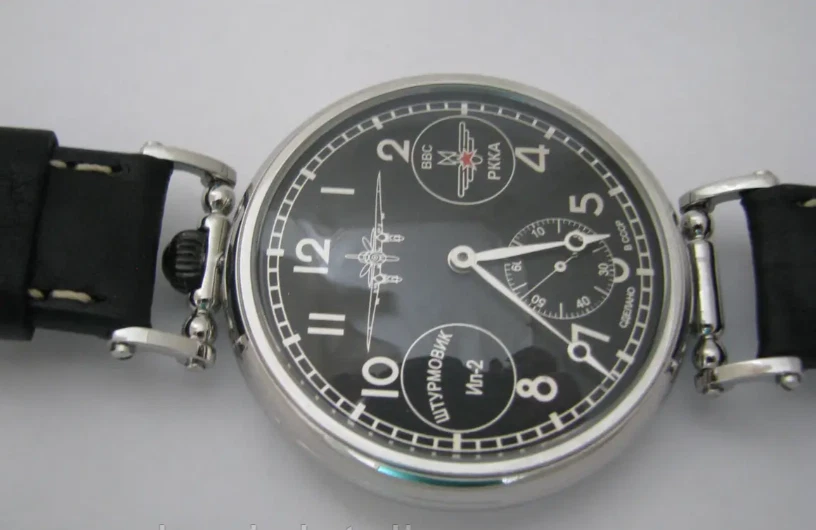 Vintage Watch Mechanical Wrist Molniya Pilot Men's USSR Molnja Aviation Russian. - Image 3 of 4