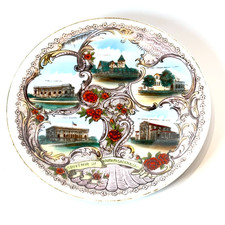 SOUTH PASADENA CA CALIFORNIA Antique Souvenir China Dish Plate