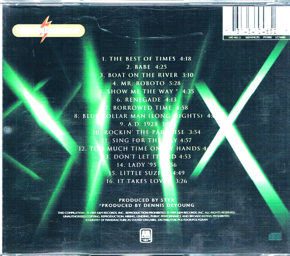 Styx - Best of Times-the Best of - Bild 2 von 2